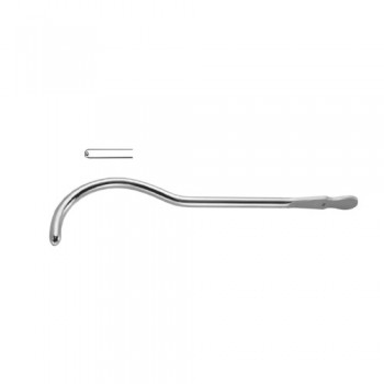 Guyon Urethral Sound / Dilating Bougie 18 Charr. Brass - Chrome Plated, 26.5 cm - 10 1/2"